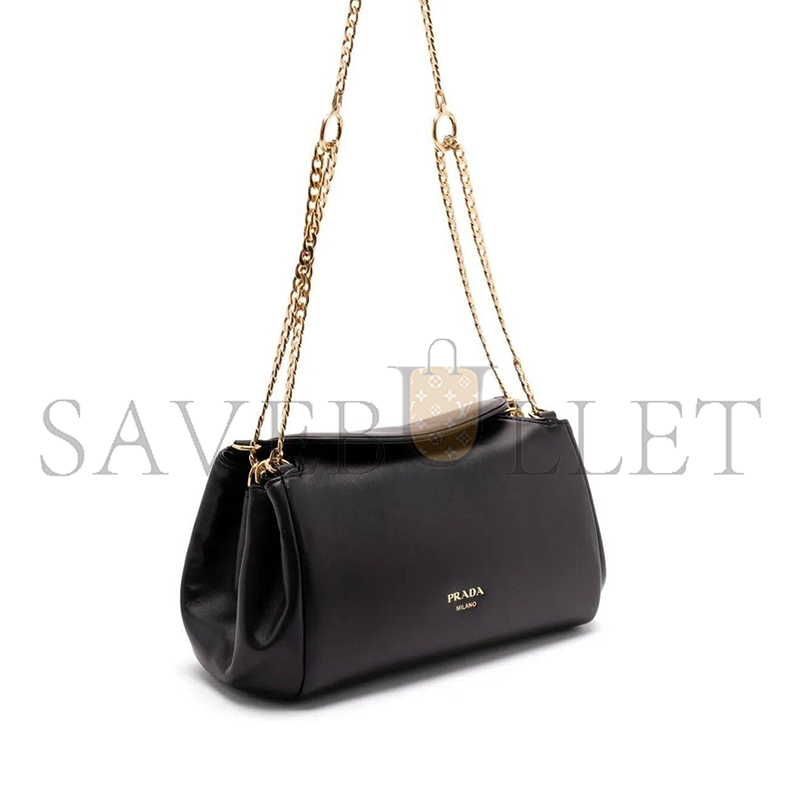 Pra*a tumulte small leather shoulder bag 1bd395 (24*13*13cm)